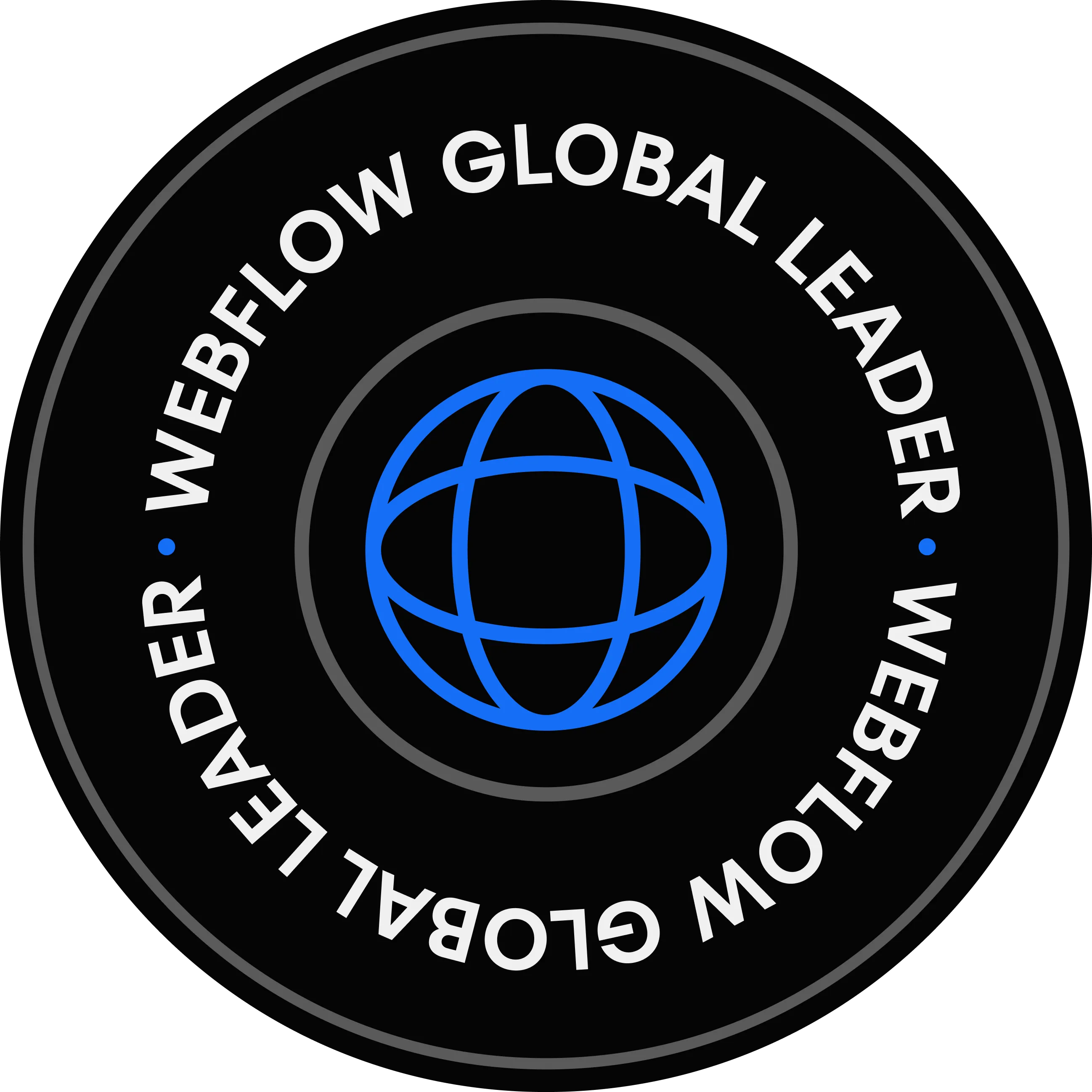 Webflow Global community leader badge